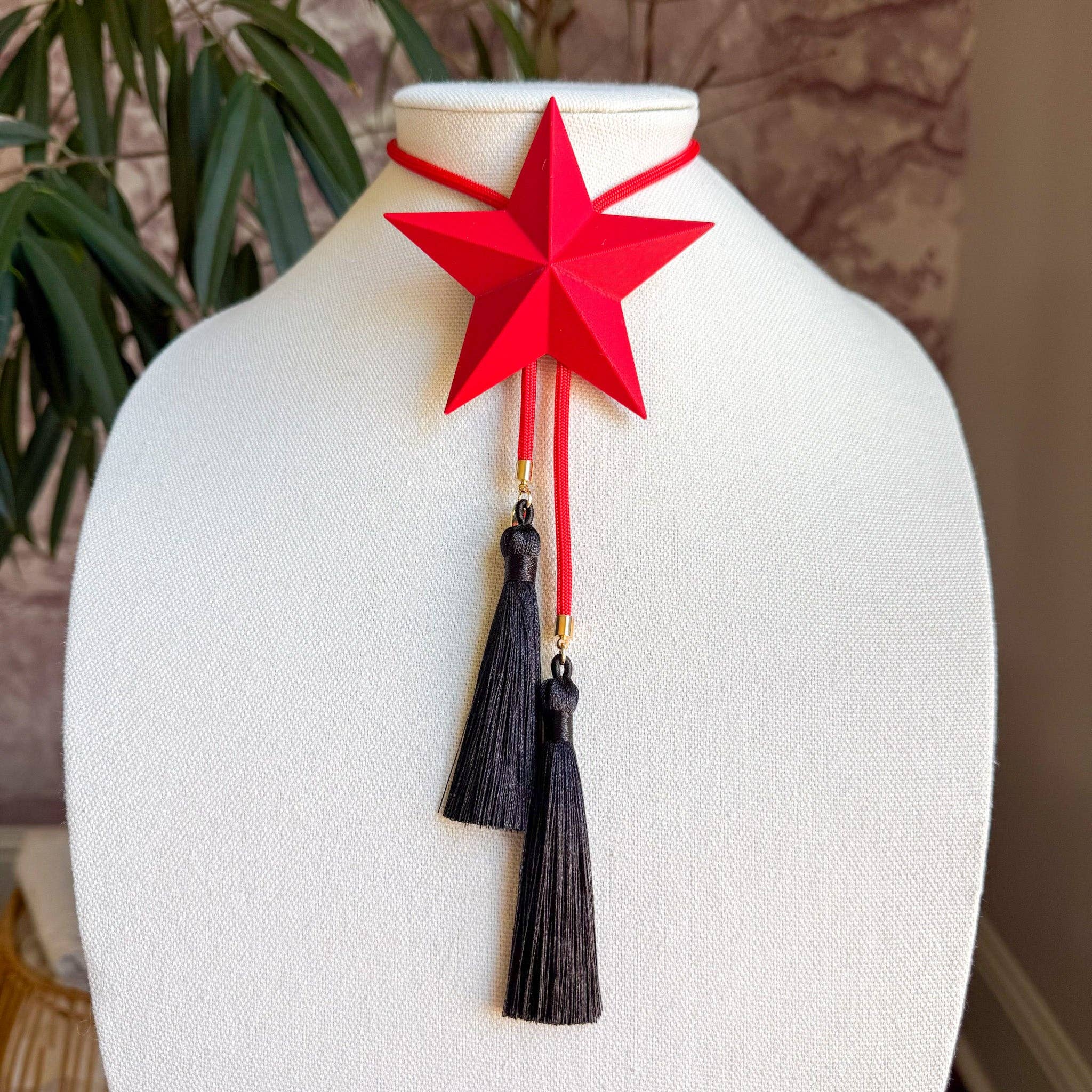 Lone Star Crimson with Red & Black