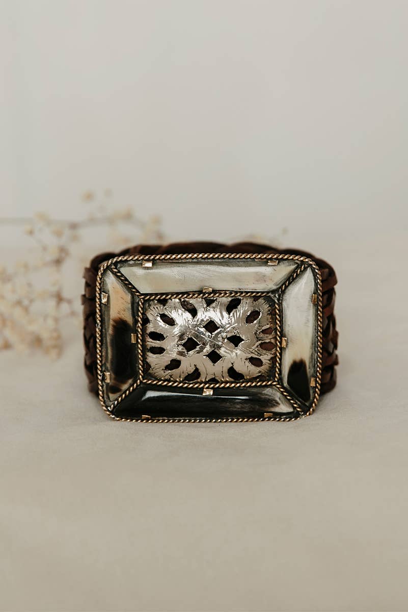Empire Brown Leather Belt