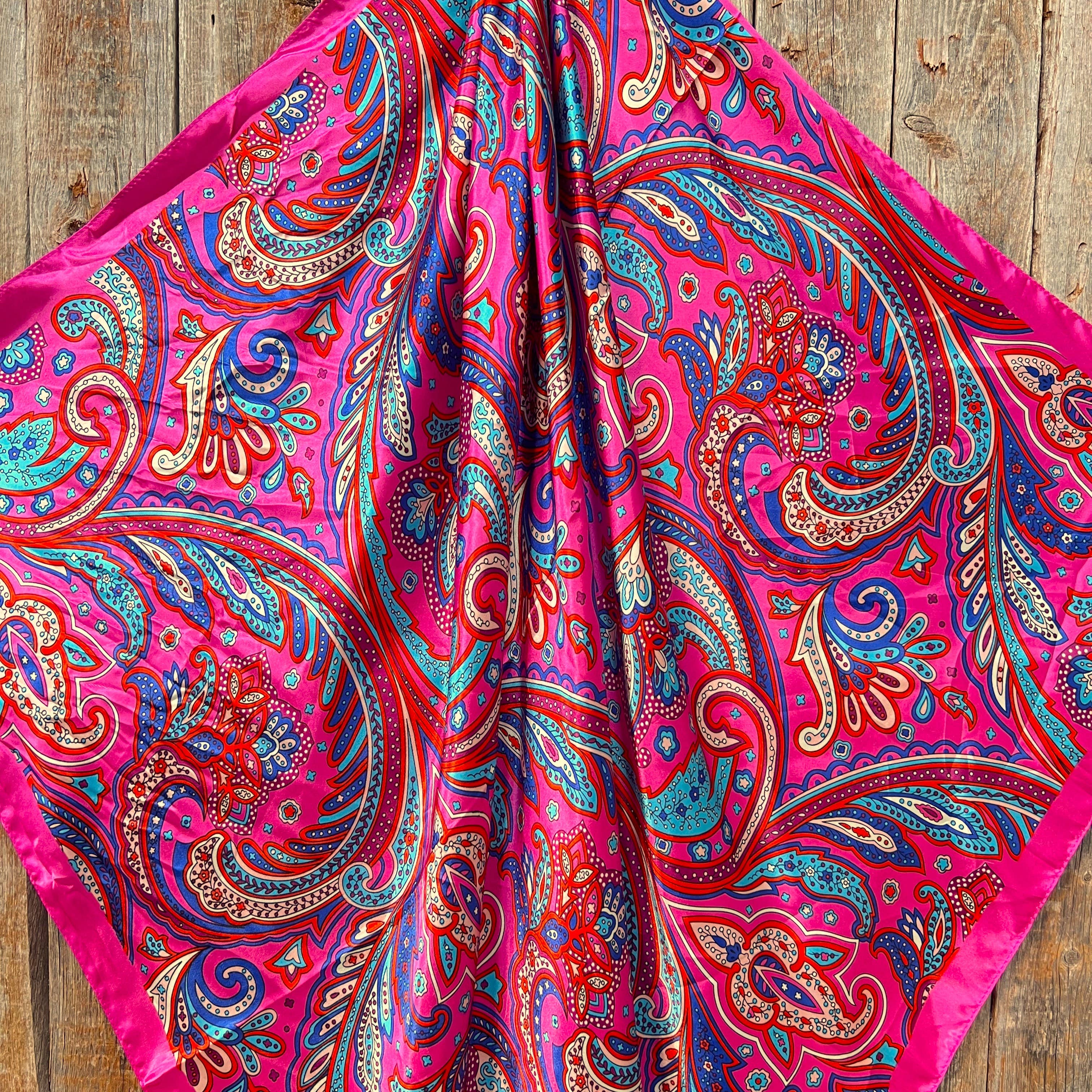 Pink Hippie Paisley Wild Rag