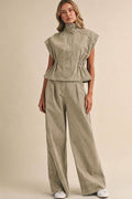 VEST AND JEANS SET