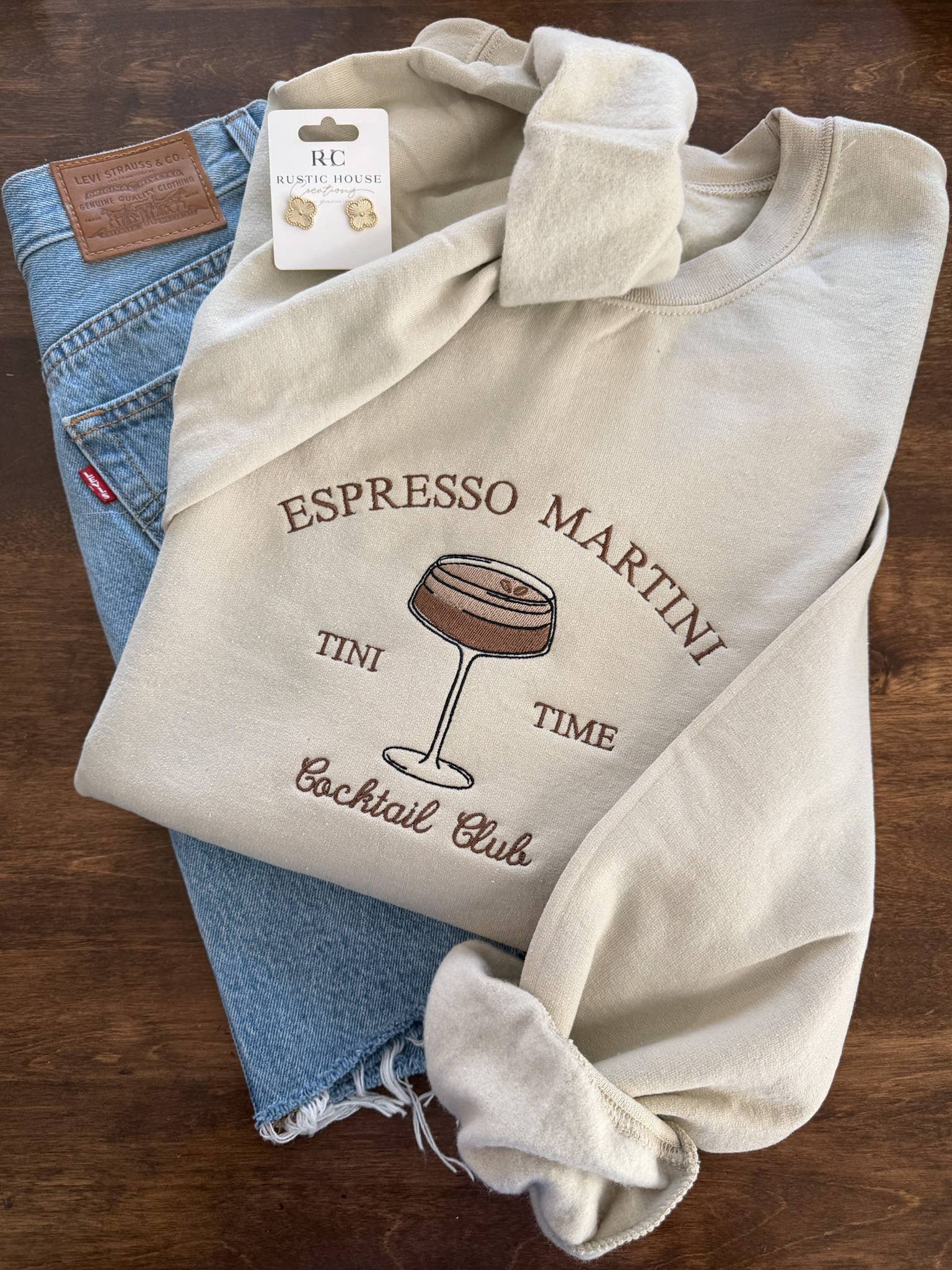 Espresso Martini Embroidered Sweatshirt 