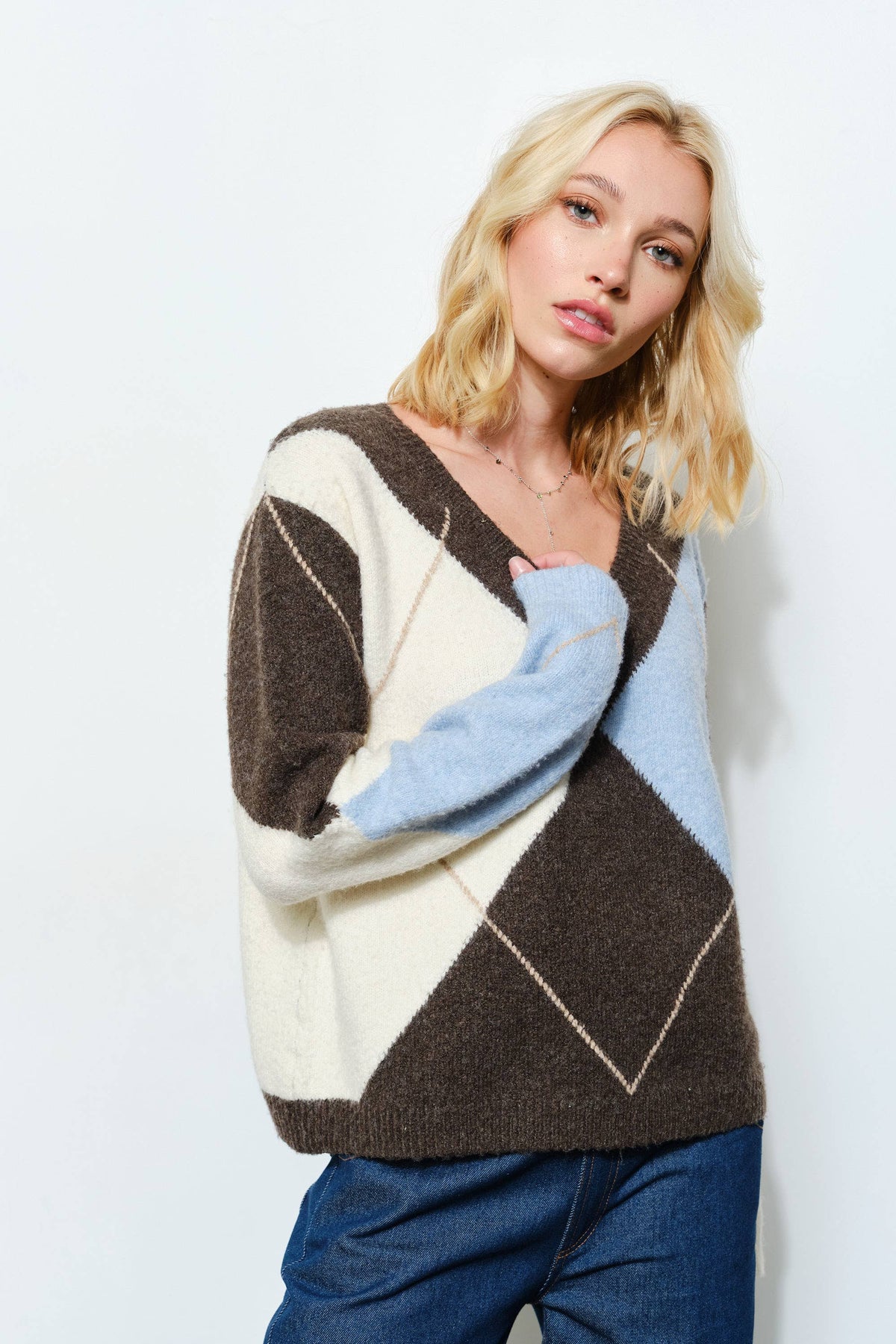 VIRGINIA ARGYLE SWEATER