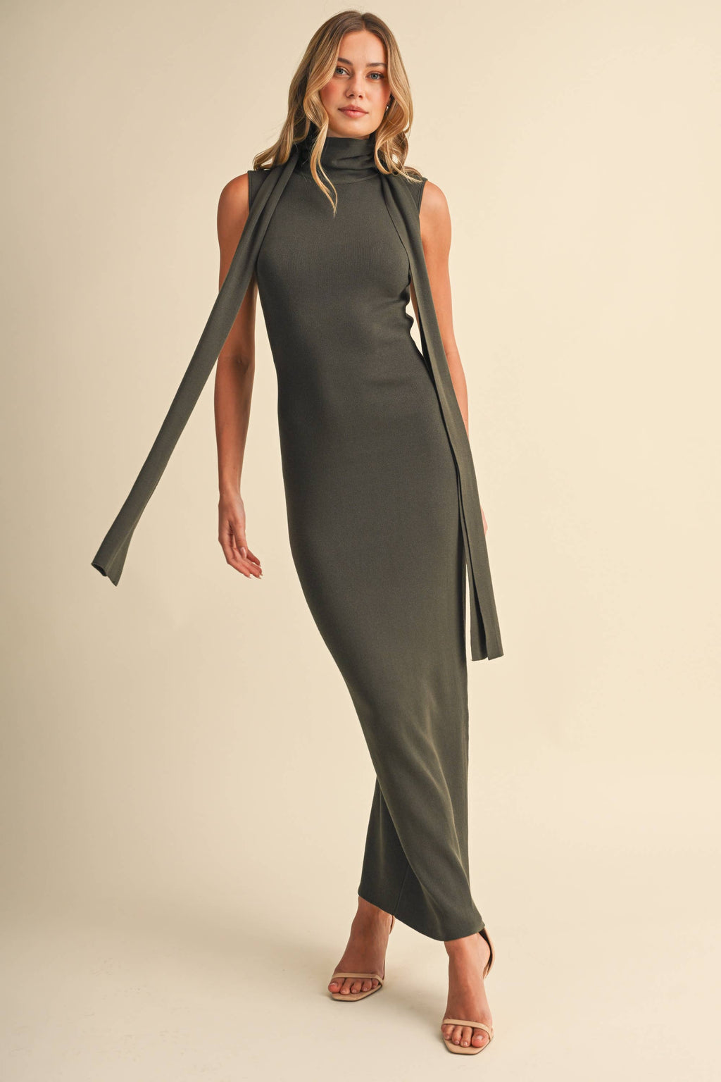 SCOOP BACK MAXI DRESS