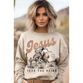 JESUS TAKE THE REINS MINERAL GRAPHIC SWEATWHIRTS