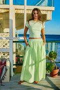 Ribbed Crop Top & Maxi Skirt