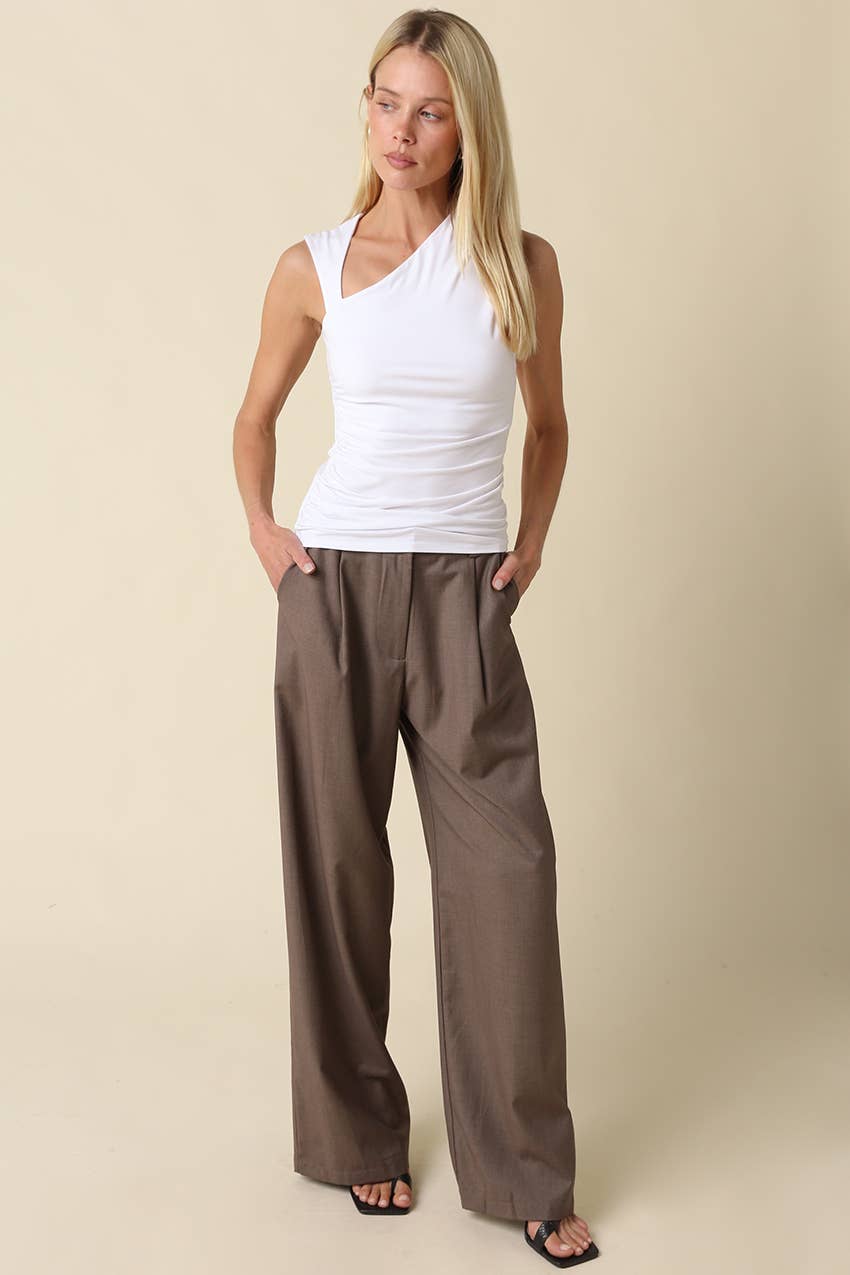 Mia Asymmetrical Ruched Top