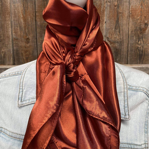 35X35" Solid Rust Wild Rag / Scarf