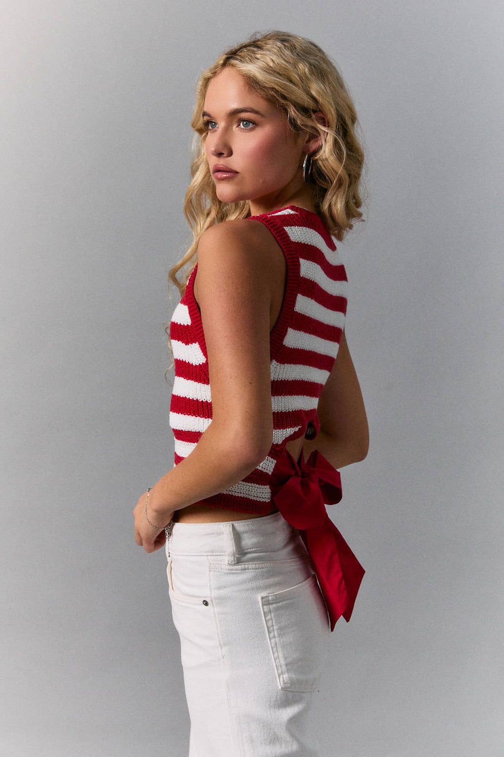 BACK BOW SWEATER