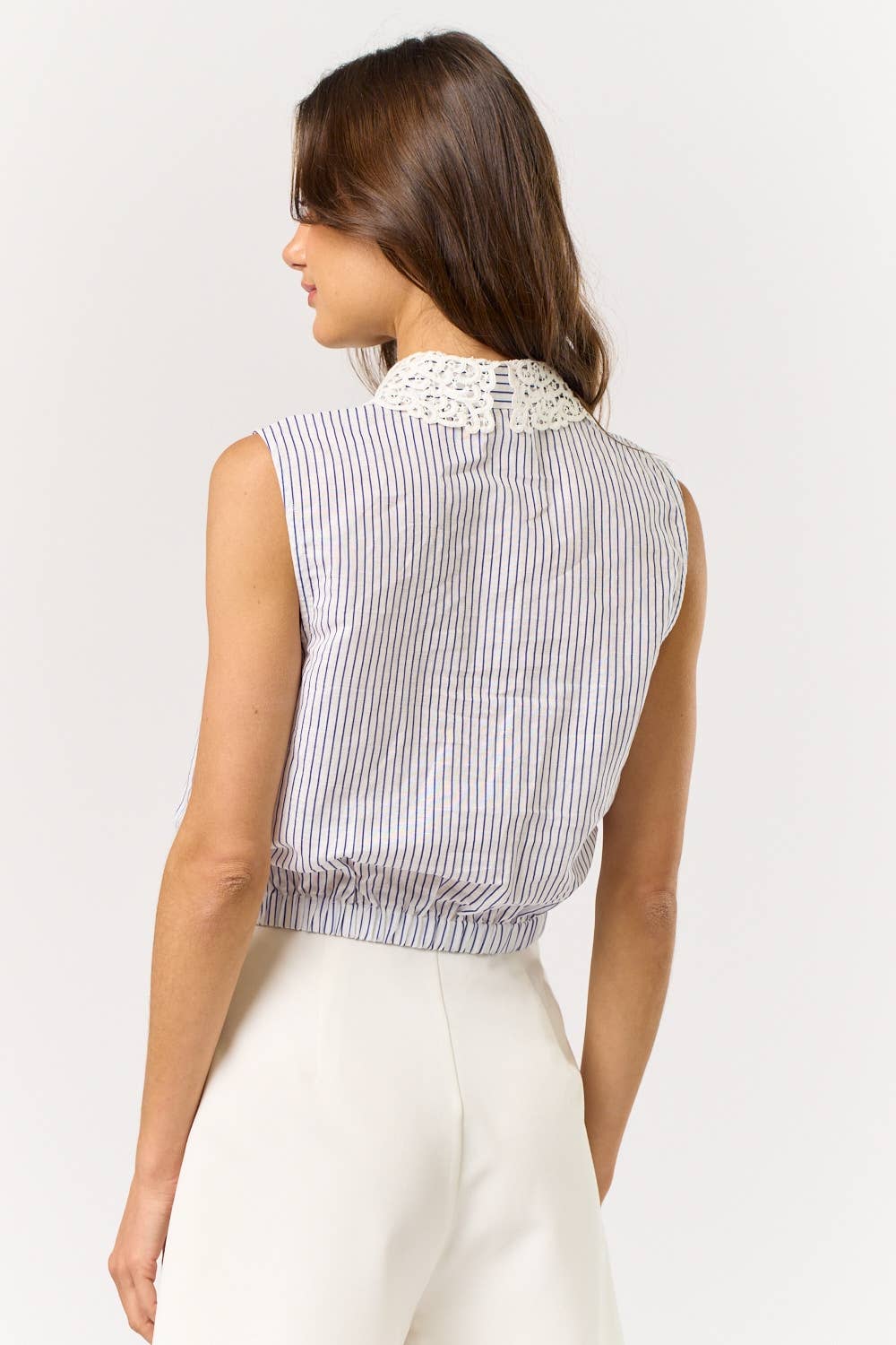 Lace Collar Top