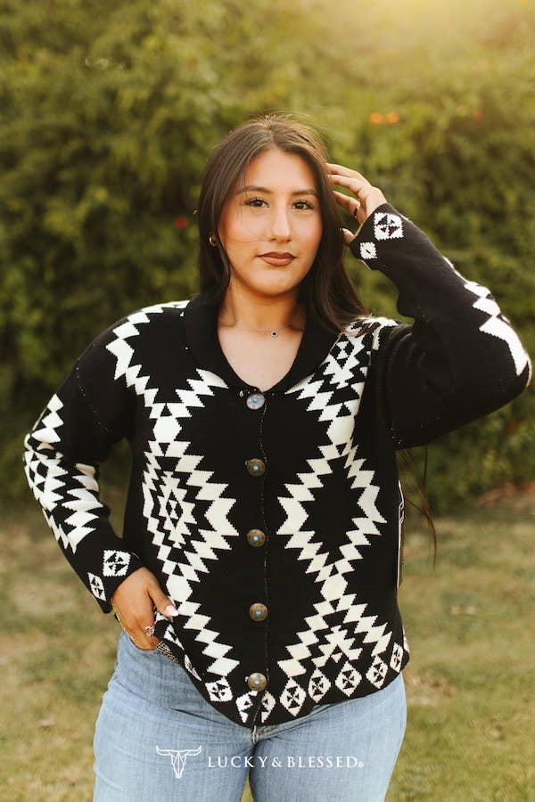 Aztec Knit Cardigan