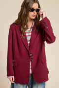 Adjustable Tie Back Blazer Jacket