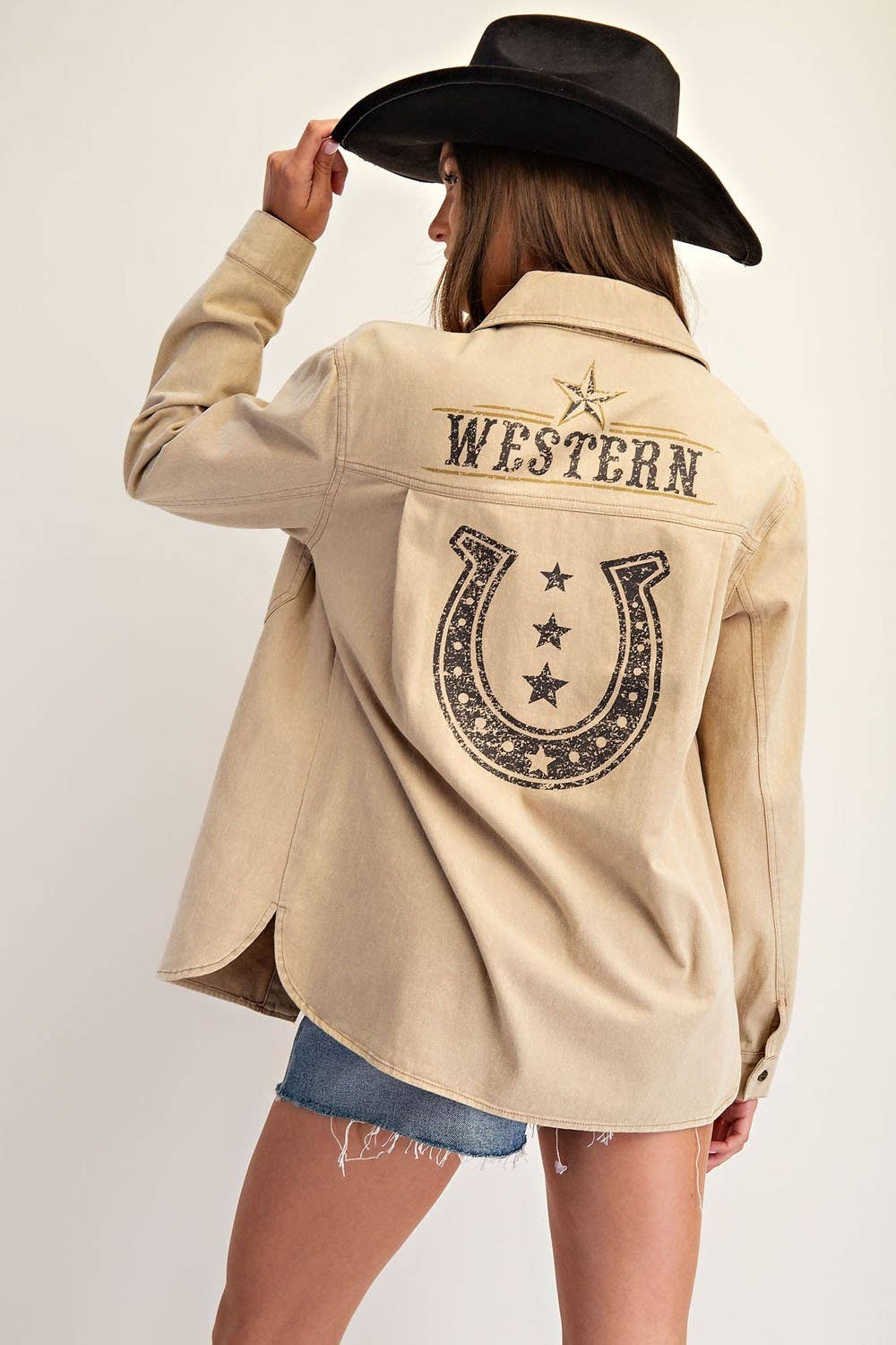 WESTERN GRAPHIC BACK JACKET