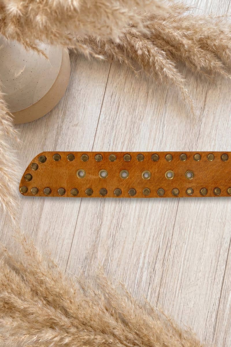 NOX Leather Sash Belt, Light Brown