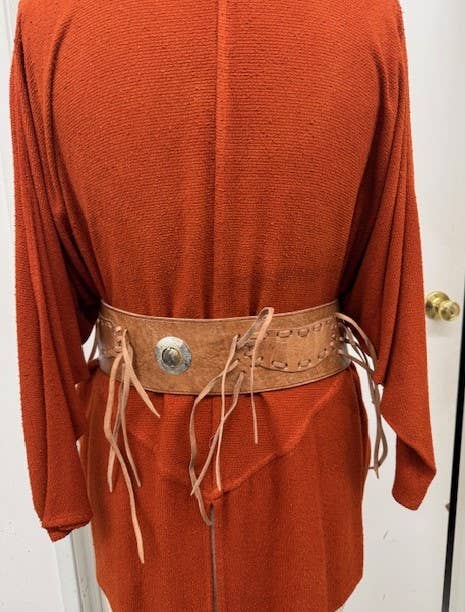 Fringe leather belt (large)