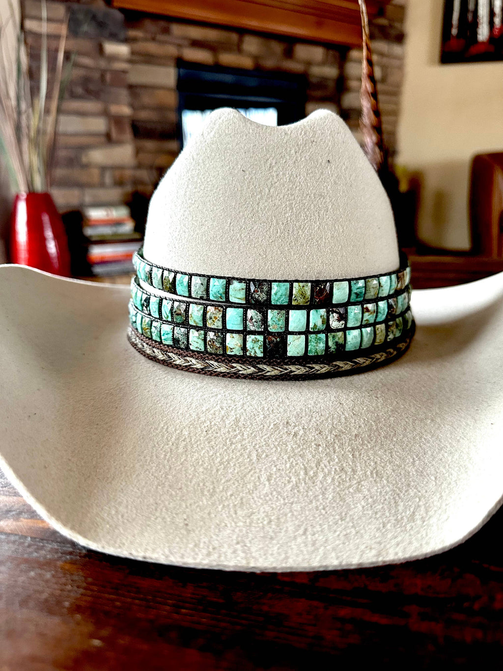 Blue Mesa; Peruvian Turquoise Hatband