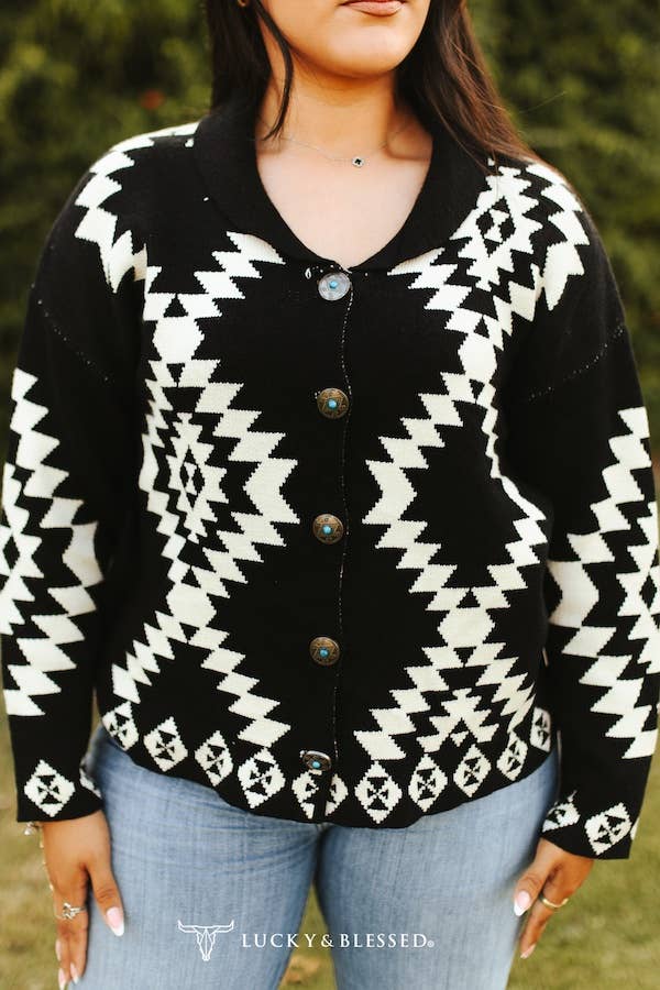 Aztec Knit Cardigan