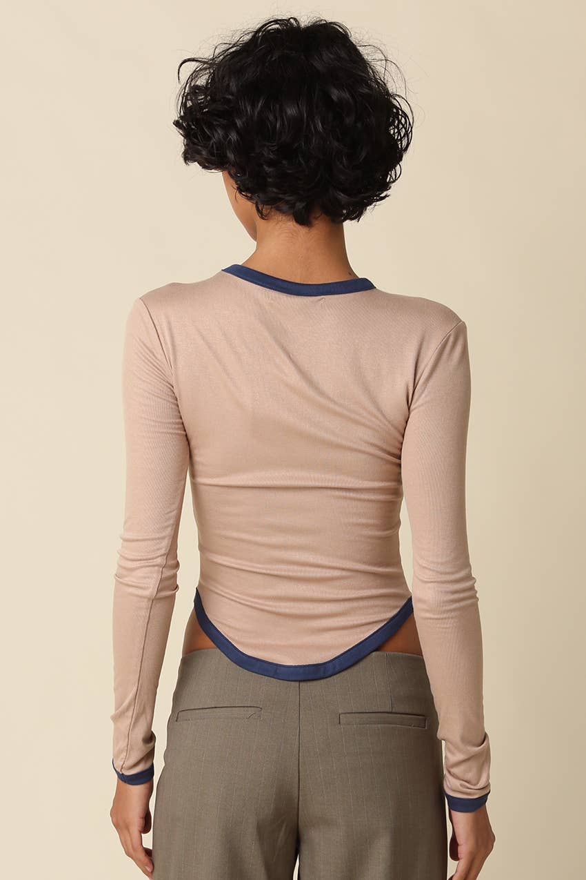 Kendall Contrast Trim Top