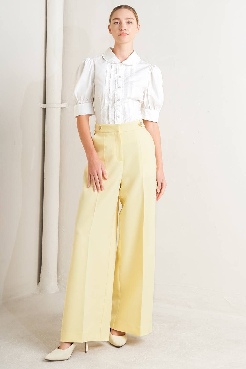 White Pearl Button Shirt