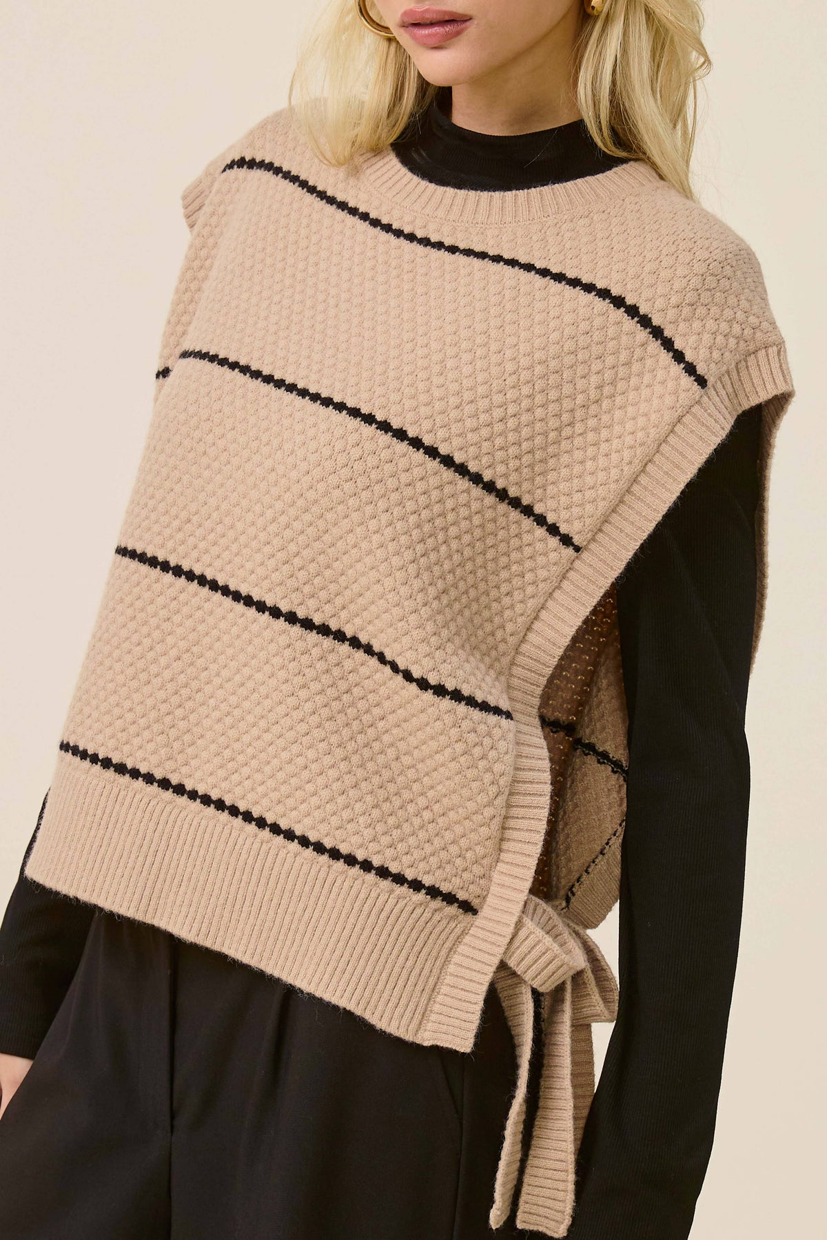 Side-Tie Sweater Vest
