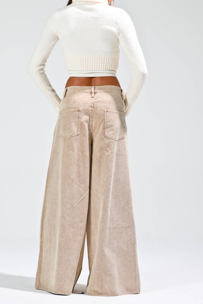 washed corduroy pants