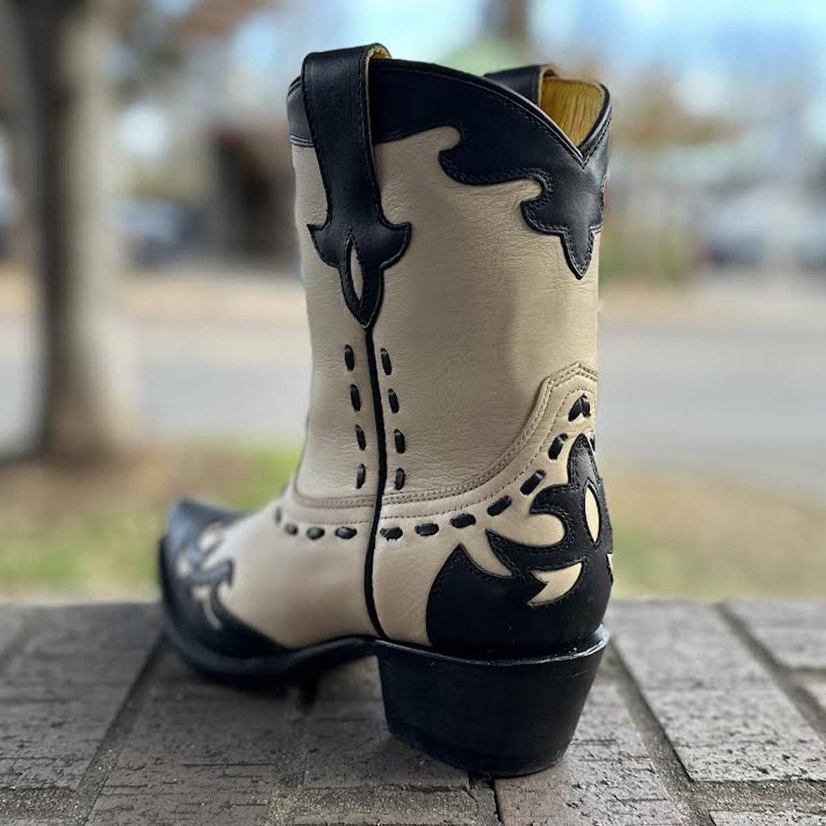 Cookies and Cream-Genuine Leather Boots