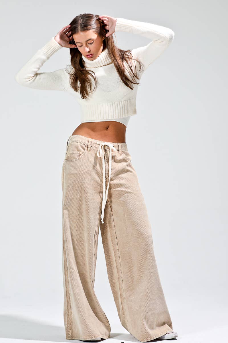 washed corduroy pants