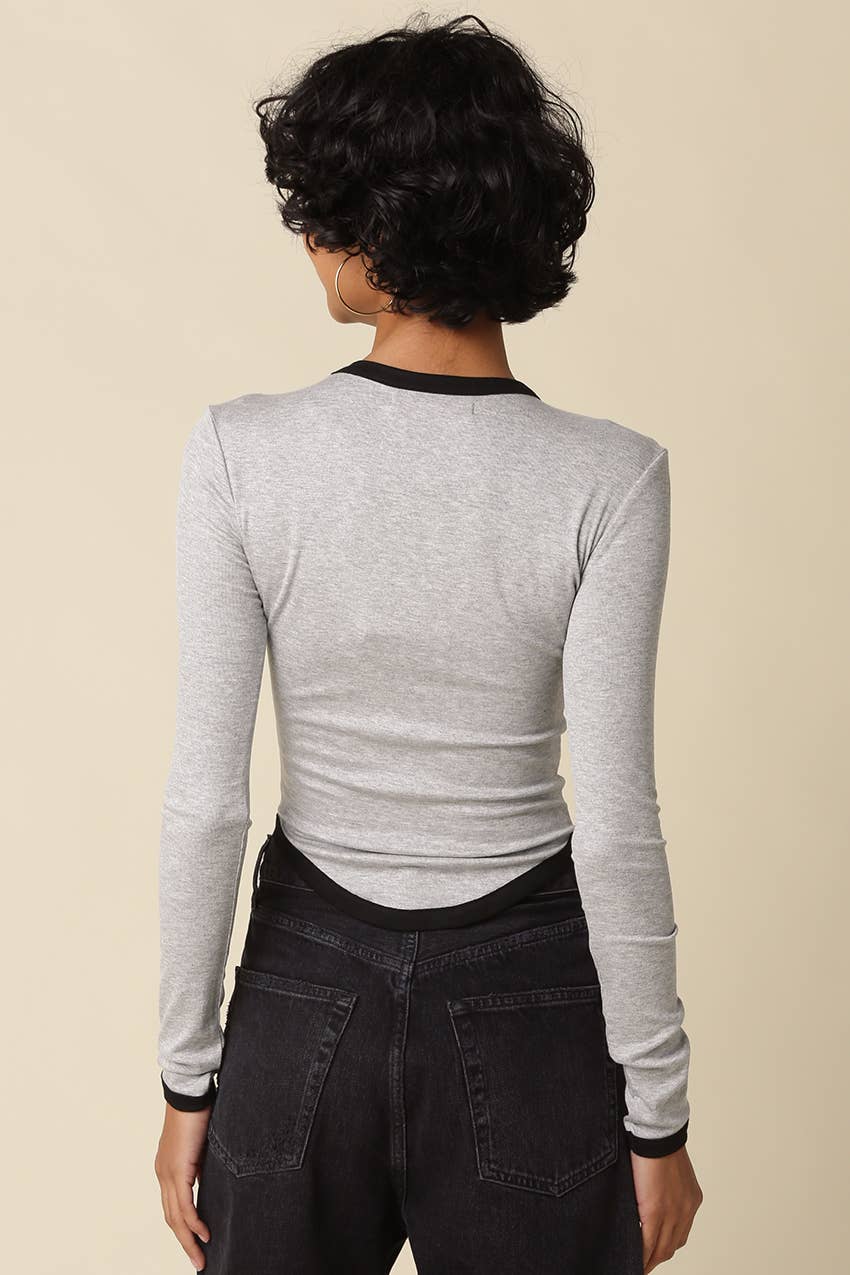 Kendall Contrast Trim Top