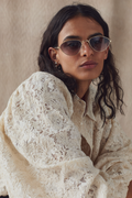 Claire Cotton Lace Shirt - Natural