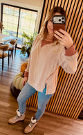 Shop The Look Thermal Crew Neck Oversized Shirt