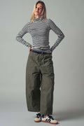Relaxed Wide-Leg Utility Pants