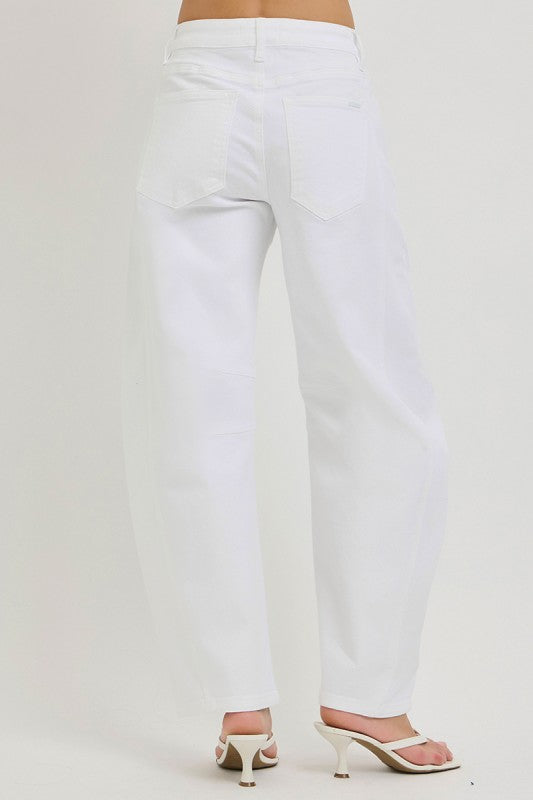 Tummy Contol Highrise Ankle Wide Crease Line