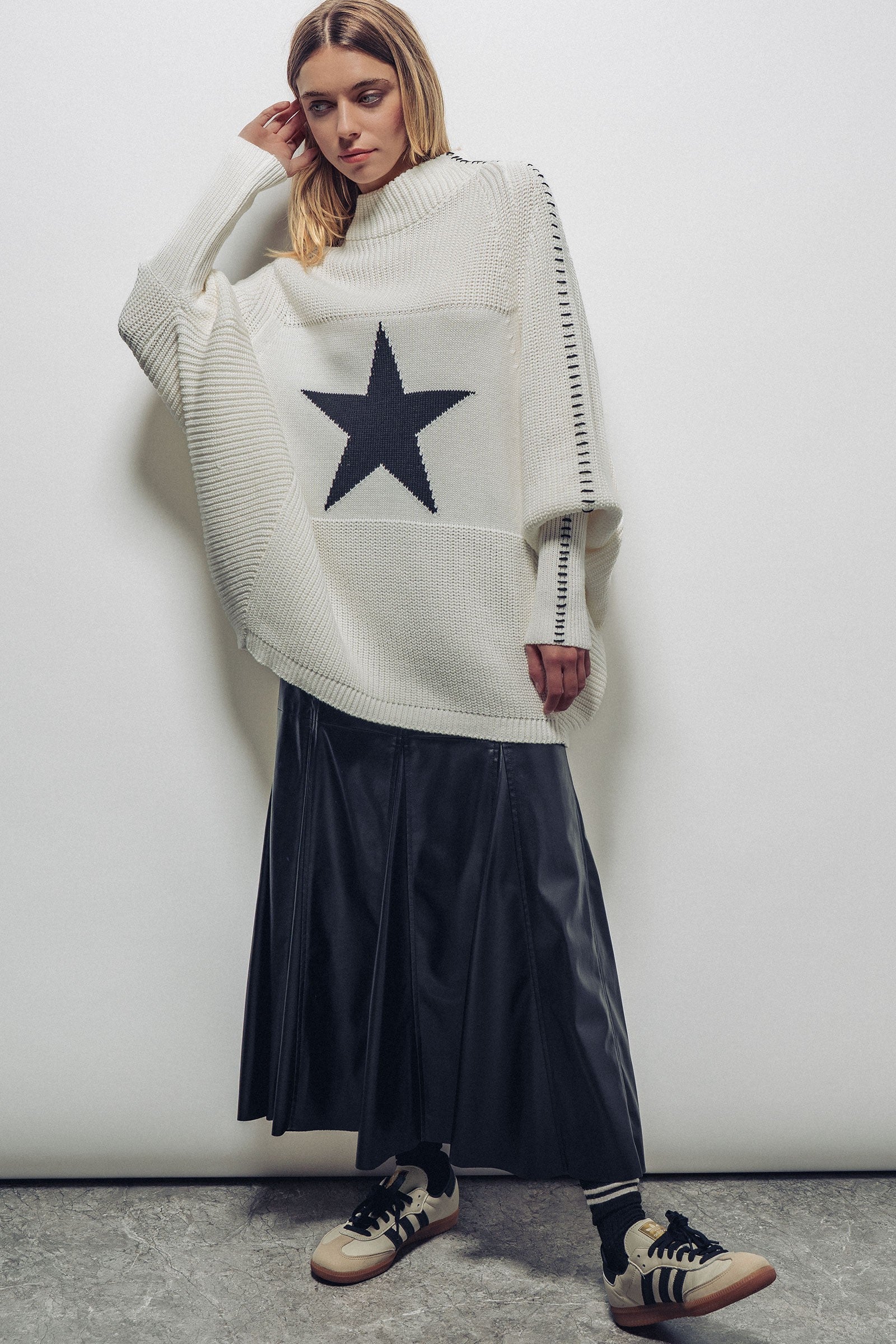 Oversized Star Sweater