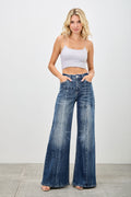 Mid Rise Wide Leg